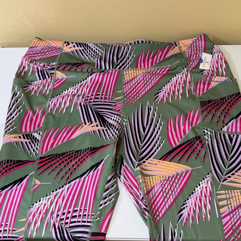 Pro Player Tropical Athletic pants women’s workout Legging casual pants Size 2XL